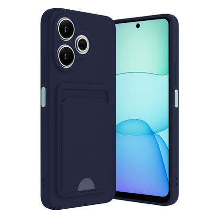 Redmi 13 4G Kılıf Kelvin Kartvizitli Silikon - Lacivert