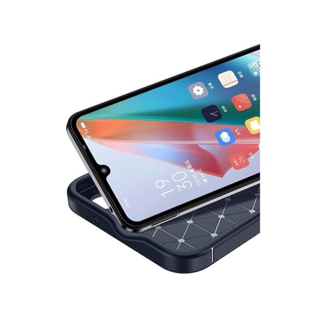 Galaxy A06 Kılıf Auto Focus Karbon Kapak - Lacivert