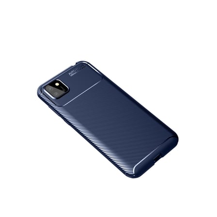 Erdo Ticaret Huawei Y5P Kılıf Auto Focus Karbon Kapak - Lacivert
