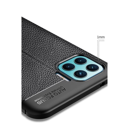 Reno 4 Lite Kılıf Auto Focus Kapak - Lacivert