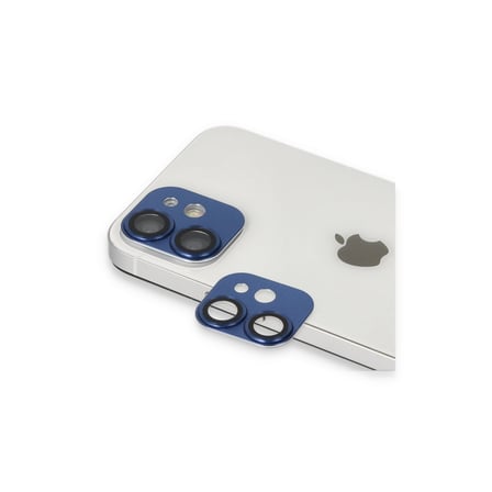 iPhone 11 Pers Alüminyum Kamera Lens - Lacivert