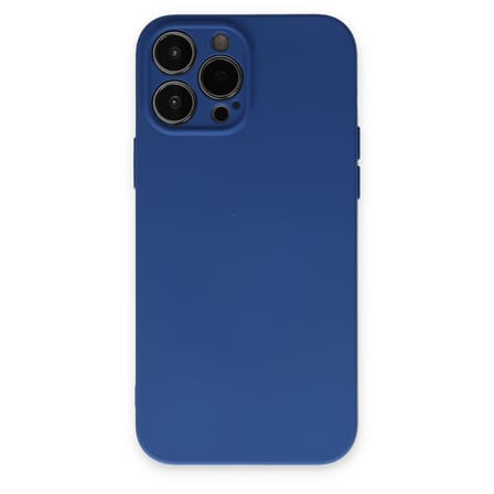 iPhone 13 Pro Max Kılıf Nano içi Kadife Silikon - Lacivert