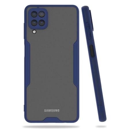 Galaxy A22 Kılıf Platin Silikon - Lacivert