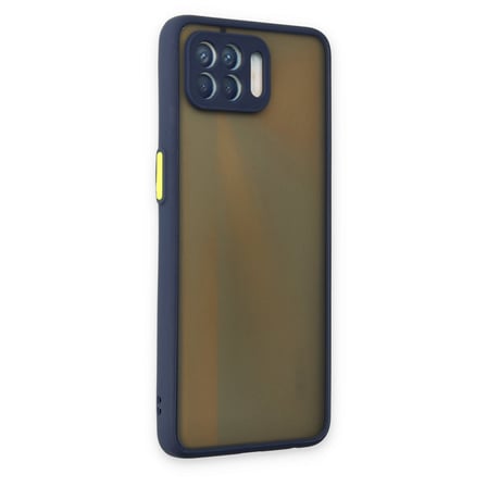 Reno 4 Lite Kılıf Montreal Silikon Kapak - Lacivert