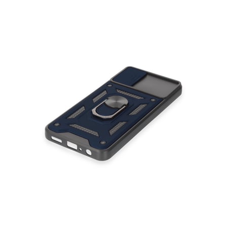 Galaxy A04E Kılıf Pars Lens Yüzüklü Silikon - Lacivert