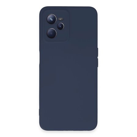 Erdo Ticaret Realme C35 Kılıf Lacivert Silikon Nano Kadife İçi