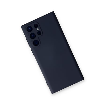 Galaxy S22 Ultra Kılıf Nano içi Kadife Silikon - Lacivert