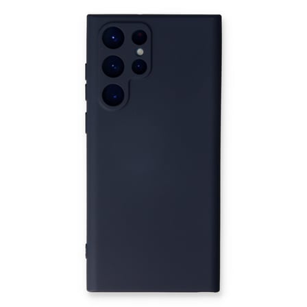 Galaxy S22 Ultra Kılıf Nano içi Kadife Silikon - Lacivert
