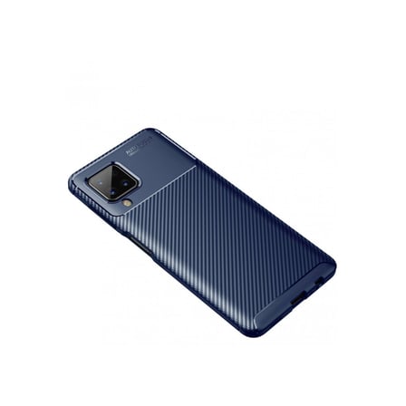 Galaxy A22 Kılıf Auto Focus Karbon Kapak - Lacivert