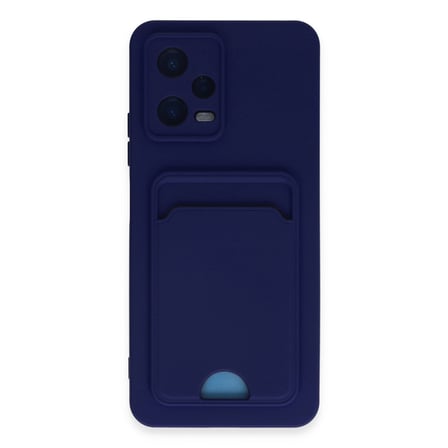 Poco X5 5G Kılıf Kelvin Kartvizitli Silikon - Lacivert