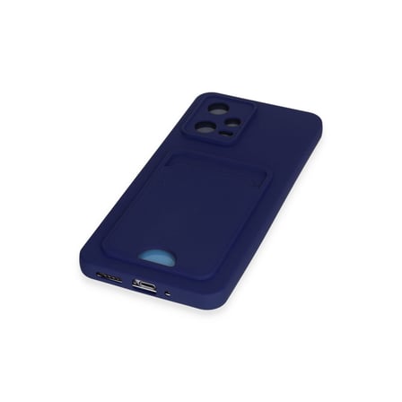 Poco X5 5G Kılıf Kelvin Kartvizitli Silikon - Lacivert