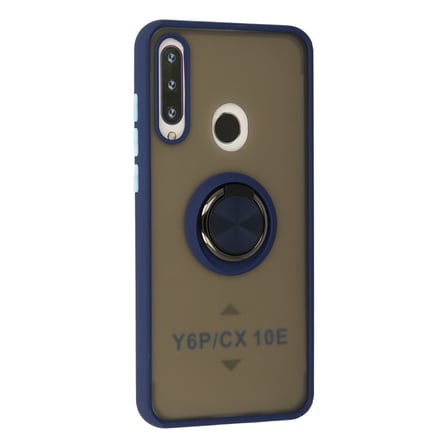 Y6P Kılıf Montreal Yüzüklü Silikon Kapak - Lacivert