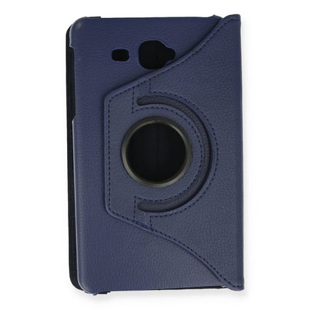 Galaxy T280 Tab A 7 Kılıf 360 Tablet Deri Kılıf - Lacivert