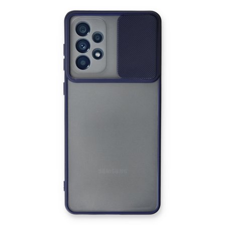 Galaxy A33 5G Kılıf Palm Buzlu Kamera Sürgülü Silikon - Lacivert