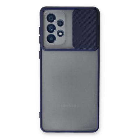 Galaxy A33 5G Kılıf Palm Buzlu Kamera Sürgülü Silikon - Lacivert
