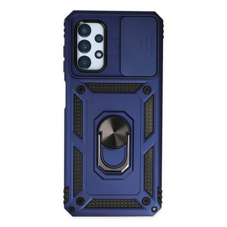 Galaxy A33 5G Kılıf Pars Lens Yüzüklü Silikon - Lacivert