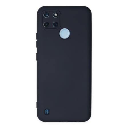 Realme C25Y Kılıf Nano içi Kadife Silikon - Lacivert
