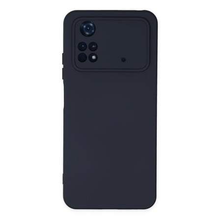 Poco M4 Pro 4G Kılıf Nano içi Kadife Silikon - Lacivert