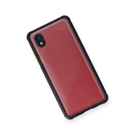 Galaxy A01 Core Kılıf Miami Şeffaf Silikon - Lacivert