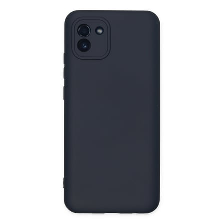 Galaxy A03 Kılıf Nano içi Kadife Silikon - Lacivert