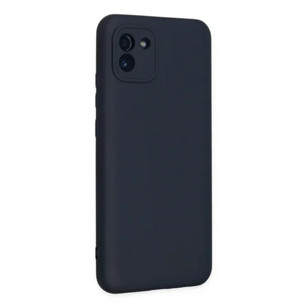 Galaxy A03 Kılıf Nano içi Kadife Silikon - Lacivert