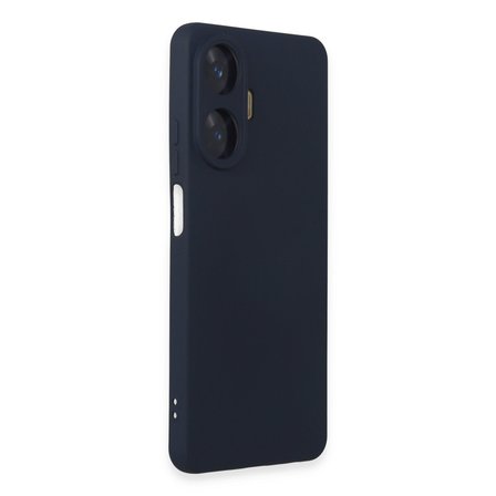 Realme C55 Kılıf Nano içi Kadife Silikon - Lacivert