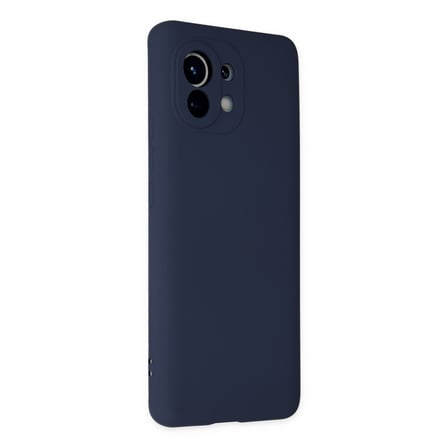 Mi 11 Kılıf Nano içi Kadife Silikon - Lacivert