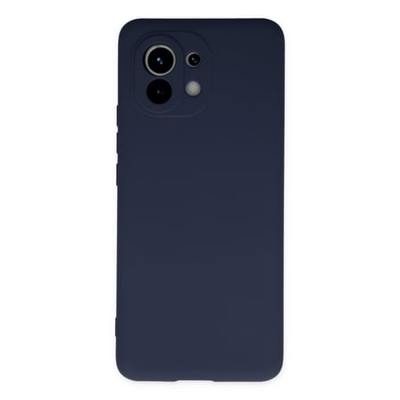 Mi 11 Kılıf Nano içi Kadife Silikon - Lacivert