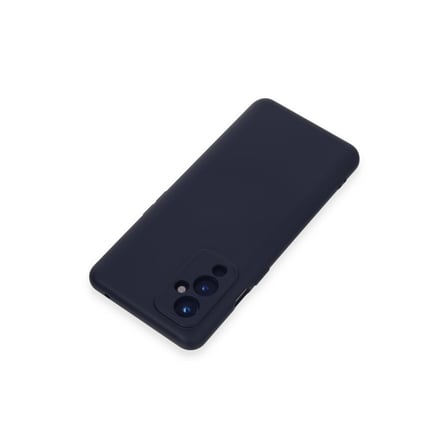 One Plus 9 Kılıf Nano içi Kadife Silikon - Lacivert
