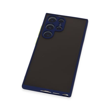 Galaxy S22 Ultra Kılıf Montreal Silikon Kapak - Lacivert