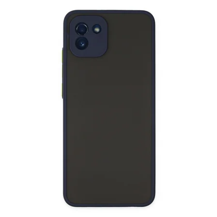 Galaxy A03 Kılıf Montreal Silikon Kapak - Lacivert