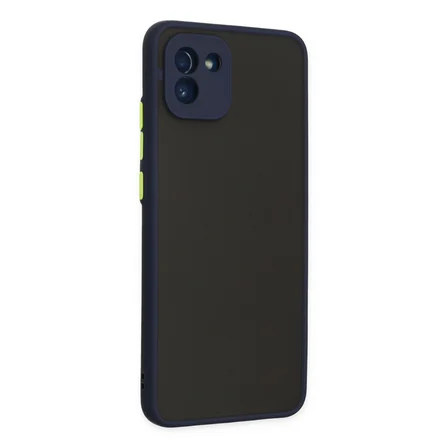 Galaxy A03 Kılıf Montreal Silikon Kapak - Lacivert