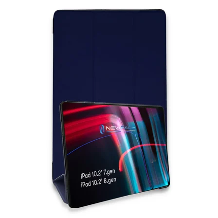 iPad 10.2 (7.nesil) Kılıf Tablet Smart Kılıf - Lacivert