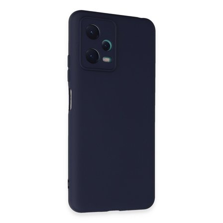 Redmi Note 12 5G Kılıf Nano içi Kadife Silikon - Lacivert
