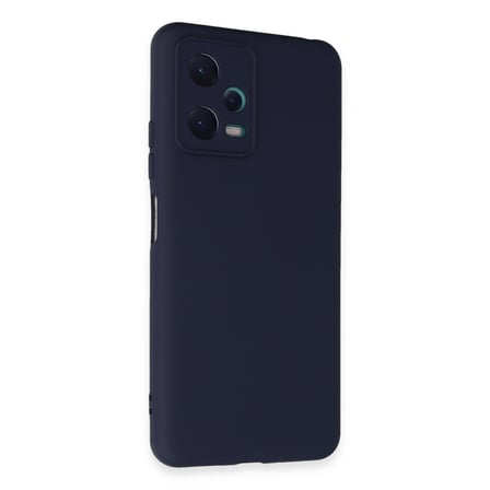 Redmi Note 12 5G Kılıf Nano içi Kadife Silikon - Lacivert