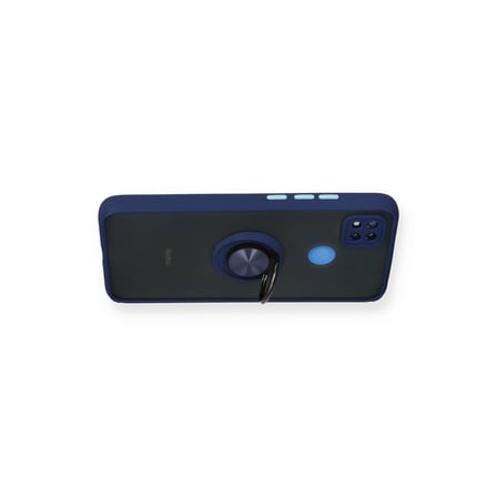 Redmi 9C Kılıf Montreal Yüzüklü Silikon Kapak - Lacivert
