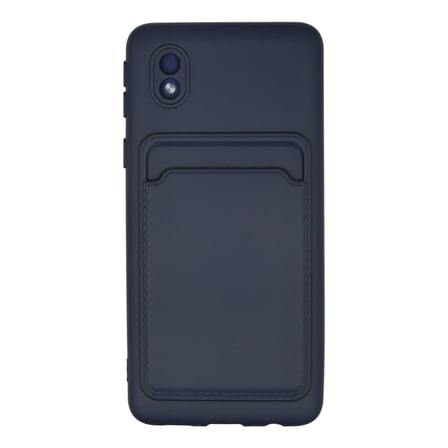 Galaxy A01 Core Kılıf Kelvin Kartvizitli Silikon - Lacivert