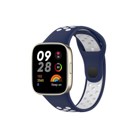 Redmi Watch 3 Spor Delikli Kordon - Lacivert-Beyaz