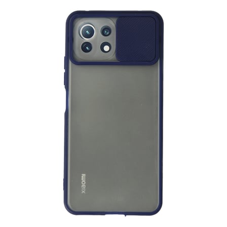 Mİ 11 Lite Kılıf Palm Buzlu Kamera Sürgülü Silikon - Lacivert