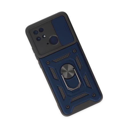 Redmi 10C Kılıf Pars Lens Yüzüklü Silikon - Lacivert