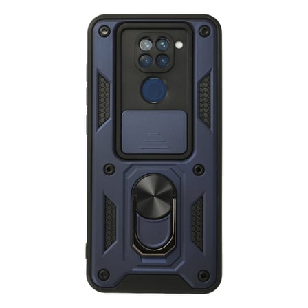 Redmi Note 9 Kılıf Pars Lens Yüzüklü Silikon - Lacivert