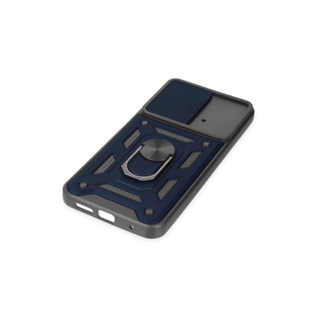 M4 Pro 4G Kılıf Pars Lens Yüzüklü Silikon - Lacivert