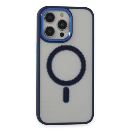 iPhone 15 Pro Max Kılıf Room Magneticsafe Silikon - Lacivert