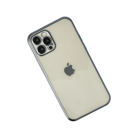 iPhone 12 Pro Kılıf Razer Lensli Silikon - Lacivert