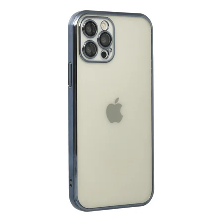 iPhone 12 Pro Kılıf Razer Lensli Silikon - Lacivert