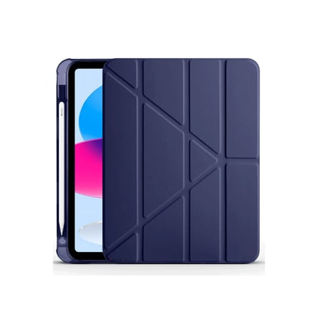 iPad 2022 10.9 (10.nesil) Kılıf Kalemlikli Mars Tablet Kılıfı - Lacivert