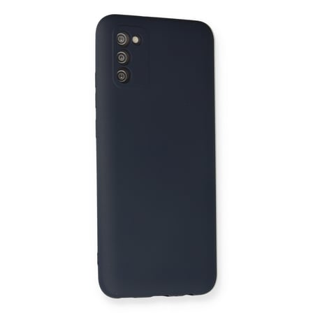 Galaxy A03S Kılıf Nano içi Kadife Silikon - Lacivert