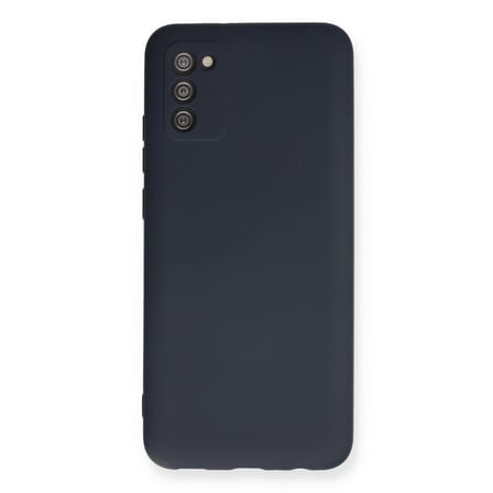 Galaxy A03S Kılıf Nano içi Kadife Silikon - Lacivert
