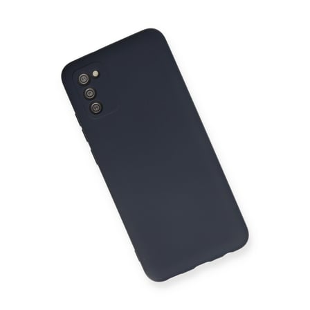 Galaxy A03S Kılıf Nano içi Kadife Silikon - Lacivert