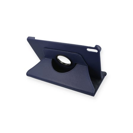 Erdo Ticaret Pad X9 11.5 Kılıfı Lacivert Suni Deri 360 Derece Döner Standlı Tablet Kılıfı